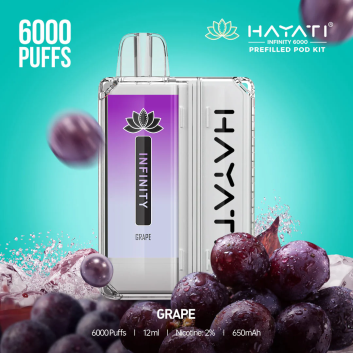 Hayati Tokyo - 葡萄 Hayati Infinity 6000ポッドキット 26BF150