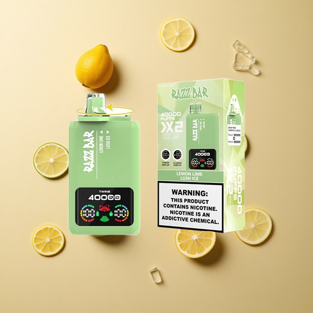 Razz Bar 40000パフ レモンライム＆ラッシュアイス パワースクリーン 卸売 日本