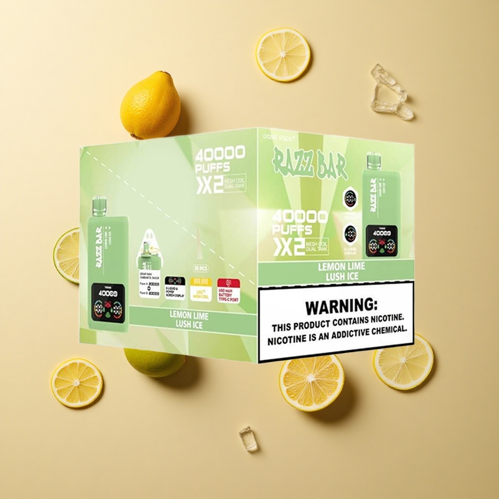 Razz Bar 40000パフ レモンライム＆ラッシュアイス パワースクリーン 卸売 日本
