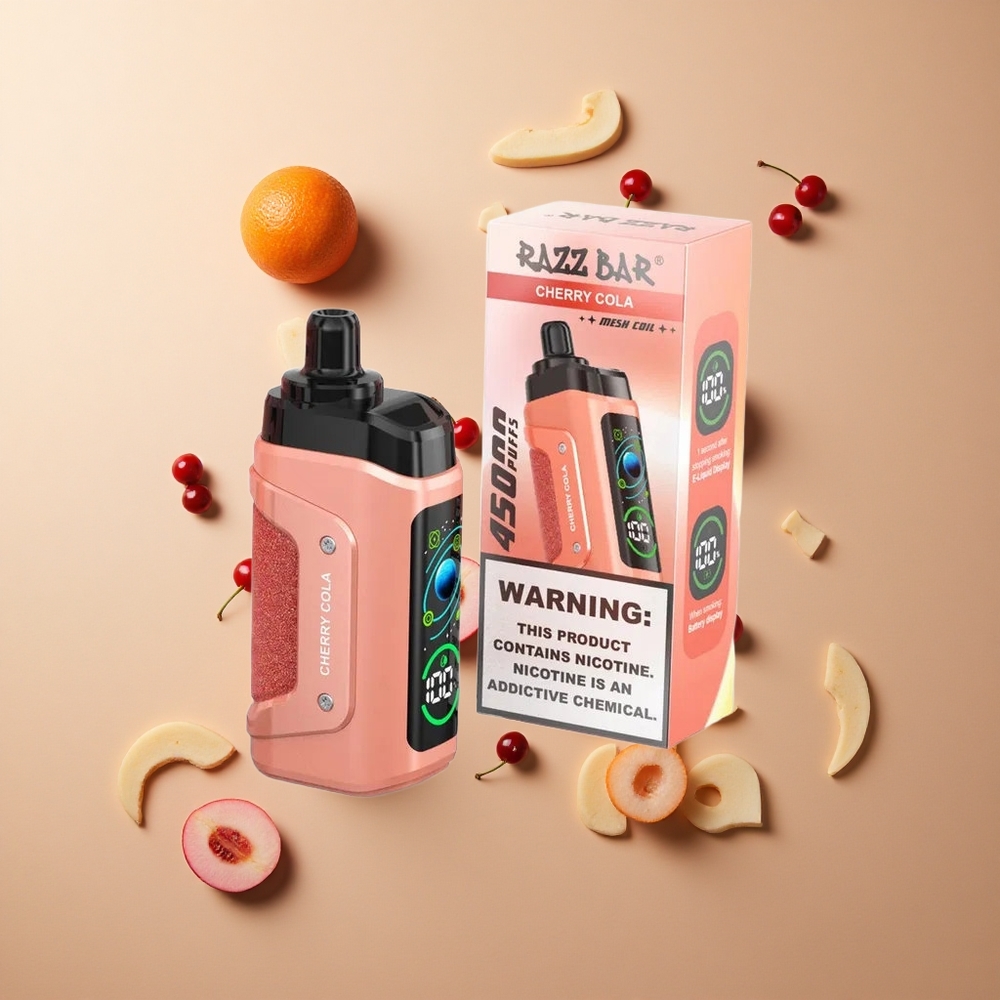 Razz Bar 45000パフ チェリーコーラ 1.0オームメッシュコイル 卸売 日本