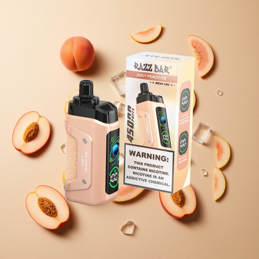 Razz Bar 45000パフ ジューシーピーチアイス 調整可能な気流 卸売 日本