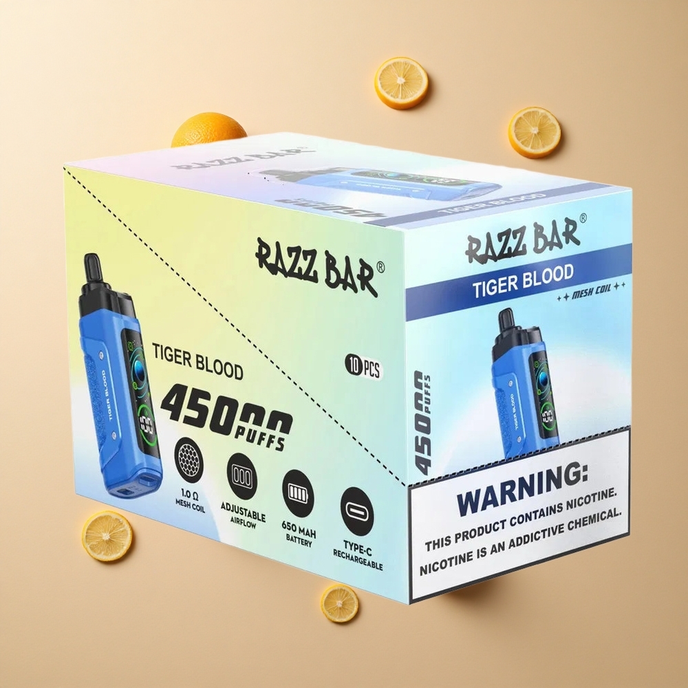 Razz Bar 45000パフ タイガーブラッド 650mAhバッテリー 卸売 日本