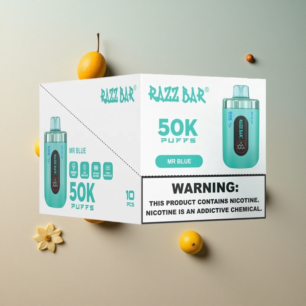 Razz Bar 50Kパフ ブルー 1.0オームメッシュコイル 卸売 日本