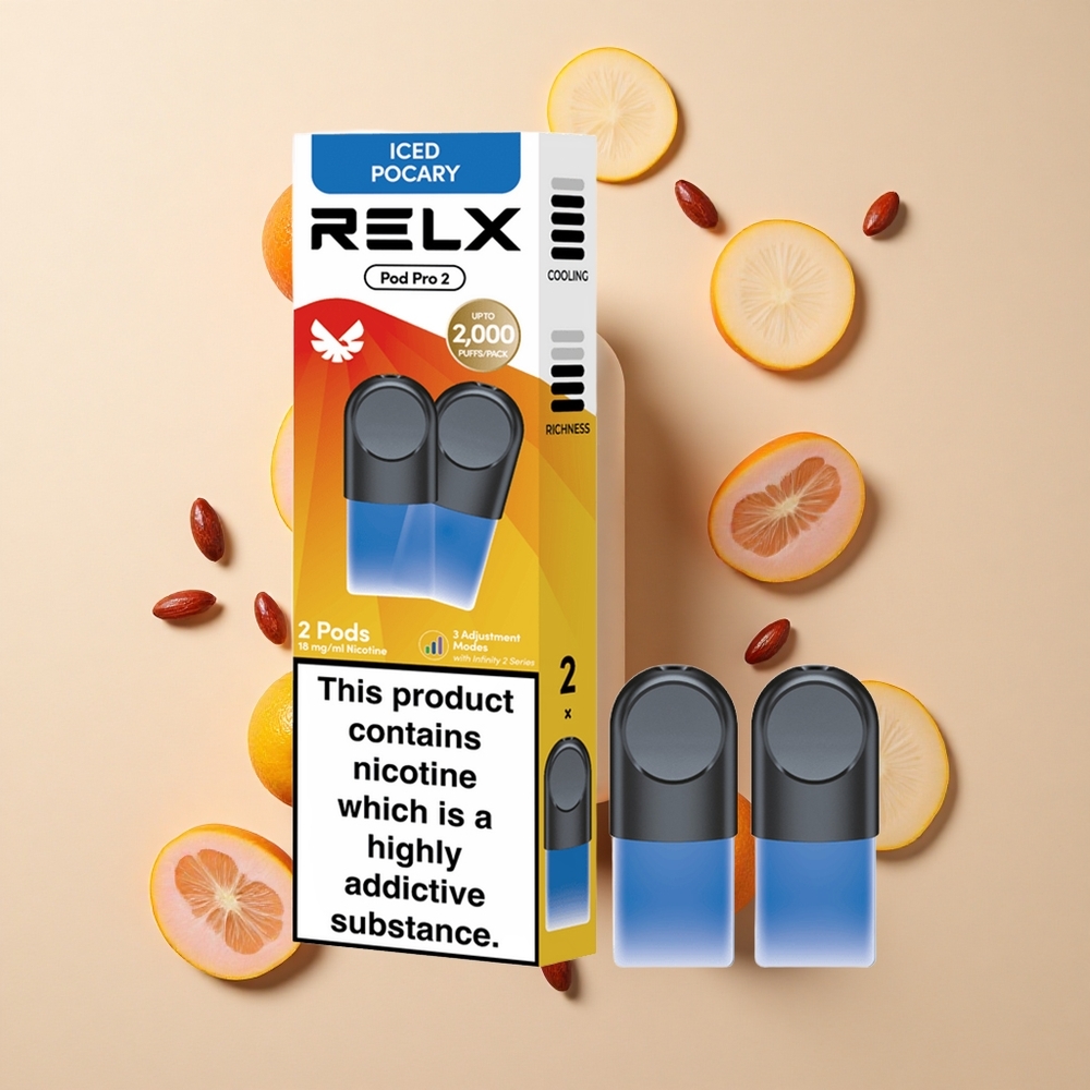 RELX Pod Pro 2 600パフ 飲料-アイスポカリ 1.8%ニコチン 卸売 日本