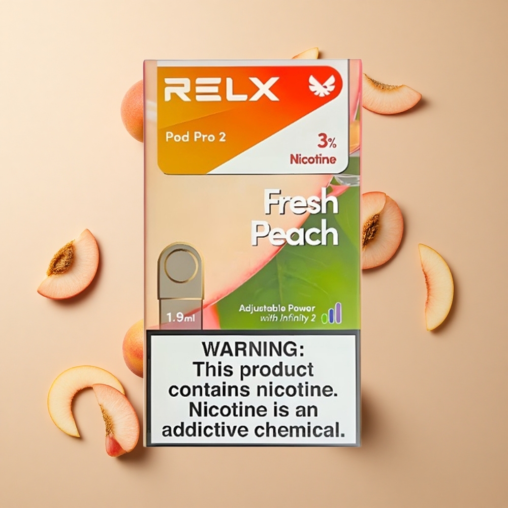 RELX Pod Pro 2 600パフ フレッシュピーチ 1.9ml 3電圧調整 卸売 日本